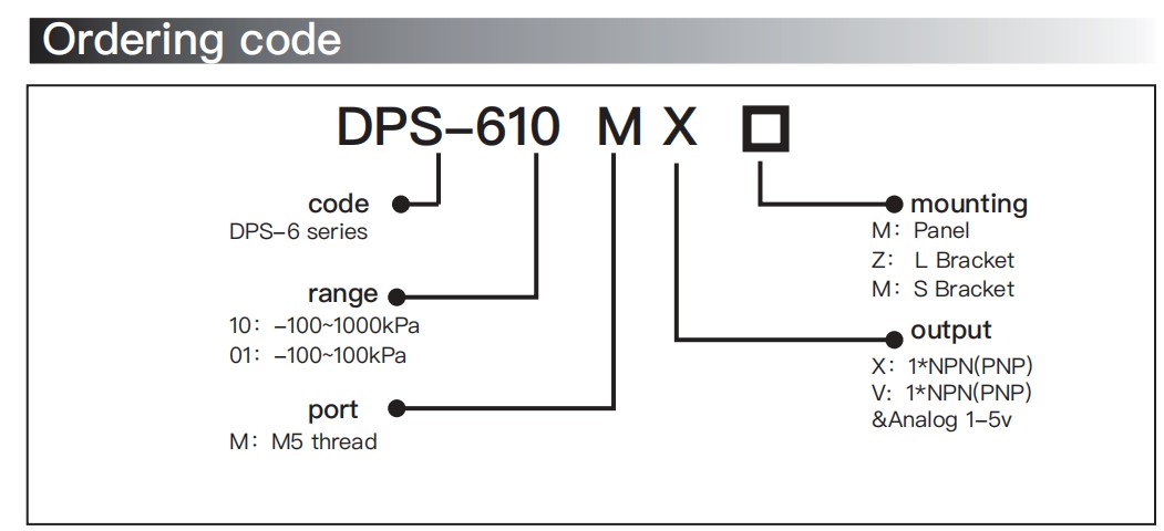DPS-6 Digital Pressure Switch