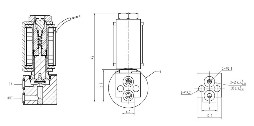 PSV-08 Miniature electrical proportional flow control valve