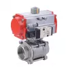 Pneumatic Female Thread 3-Part ball valve