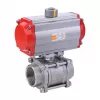 Pneumatic Female Thread 3-Part ball valve