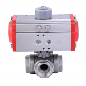 Pneumatic  3-Way Ball Valve