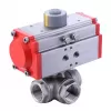 Pneumatic  3-Way Ball Valve